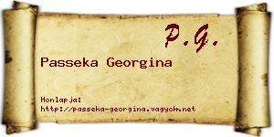 Passeka Georgina névjegykártya